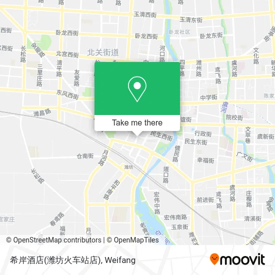 希岸酒店(潍坊火车站店) map