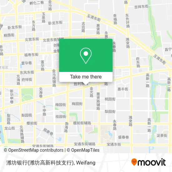 潍坊银行(潍坊高新科技支行) map
