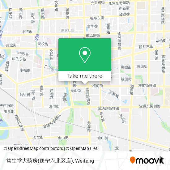 益生堂大药房(唐宁府北区店) map