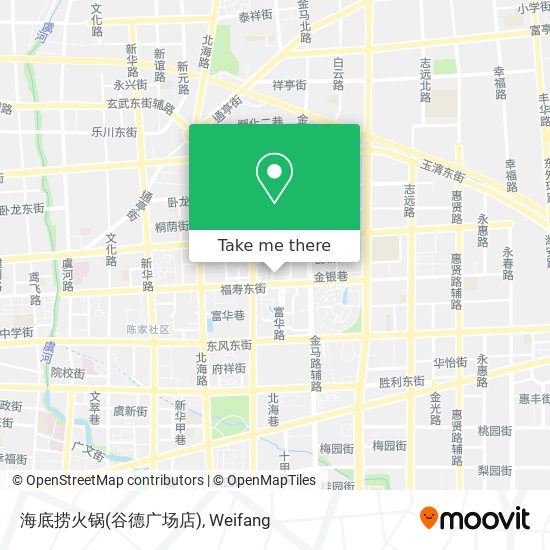海底捞火锅(谷德广场店) map