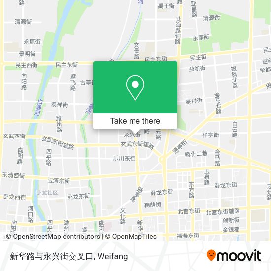 新华路与永兴街交叉口 map