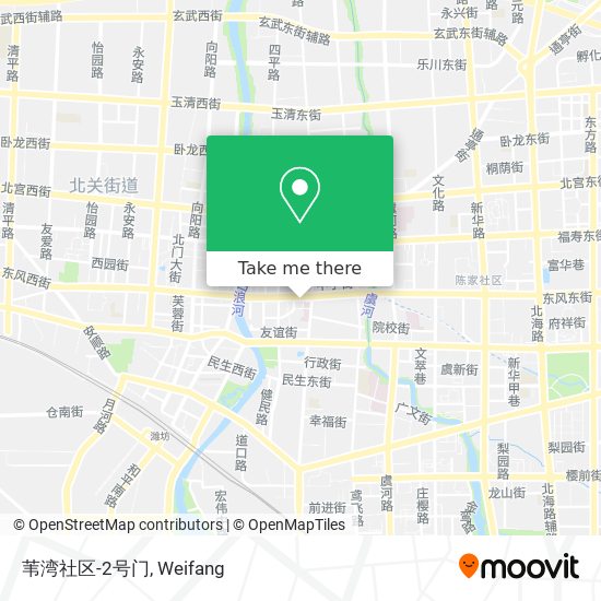 苇湾社区-2号门 map