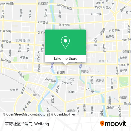 苇湾社区-2号门 map