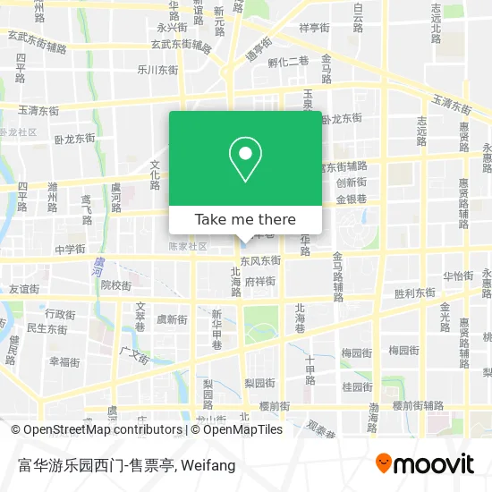 富华游乐园西门-售票亭 map