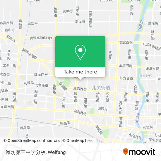 潍坊第三中学分校 map