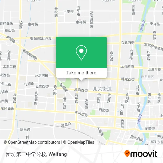 潍坊第三中学分校 map