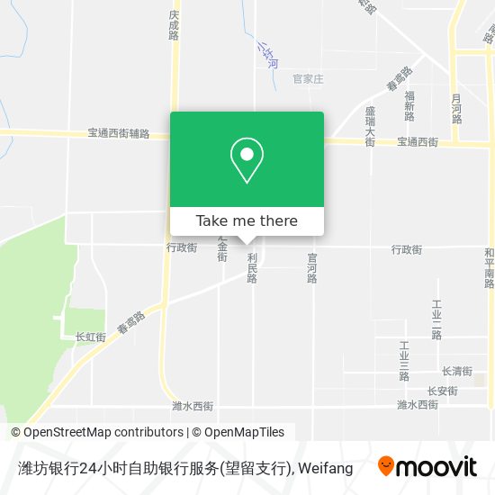 潍坊银行24小时自助银行服务(望留支行) map