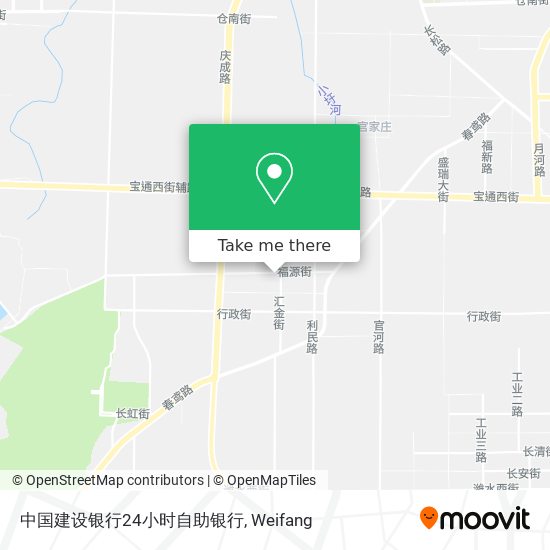 中国建设银行24小时自助银行 map