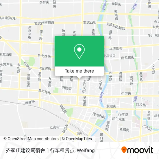 齐家庄建设局宿舍自行车租赁点 map