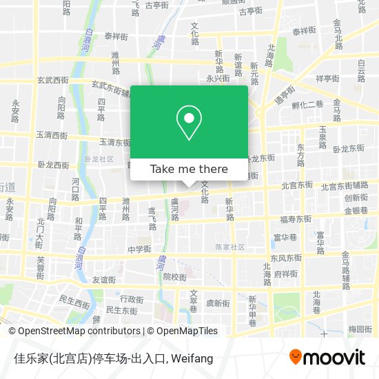 佳乐家(北宫店)停车场-出入口 map