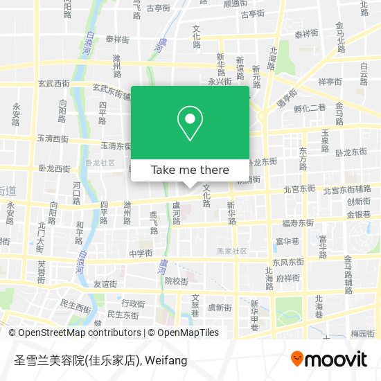 圣雪兰美容院(佳乐家店) map