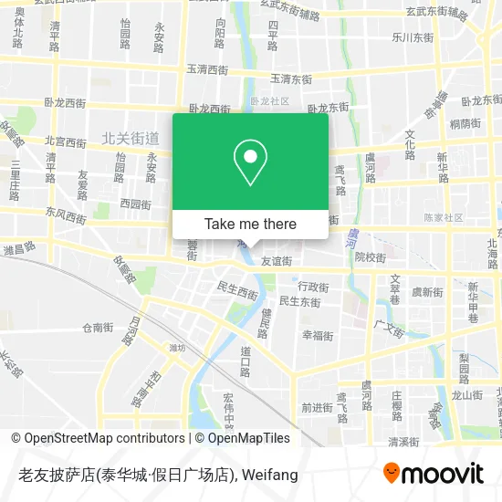 老友披萨店(泰华城·假日广场店) map