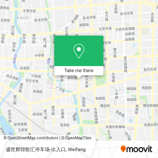 盛世辉煌歌汇停车场-出入口 map