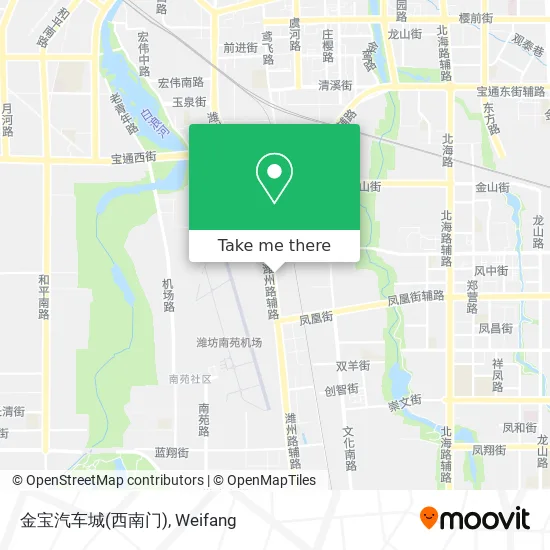 金宝汽车城(西南门) map
