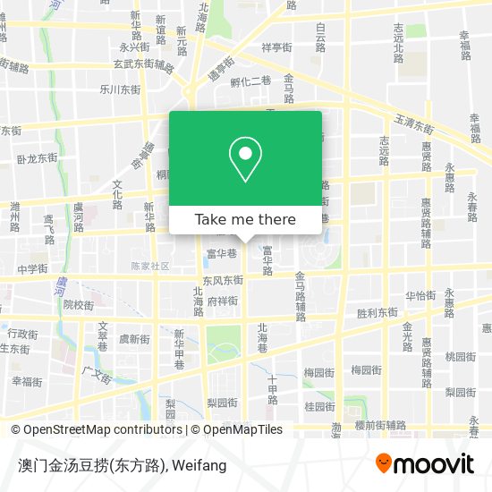澳门金汤豆捞(东方路) map