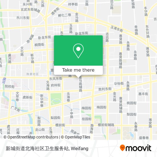 新城街道北海社区卫生服务站 map