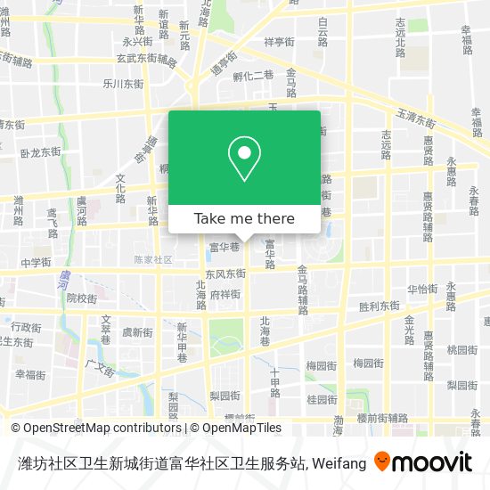 潍坊社区卫生新城街道富华社区卫生服务站 map