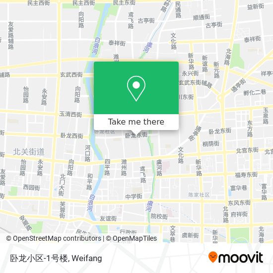 卧龙小区-1号楼 map