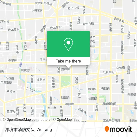潍坊市消防支队 map