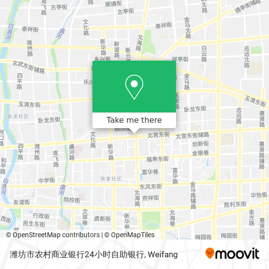 潍坊市农村商业银行24小时自助银行 map