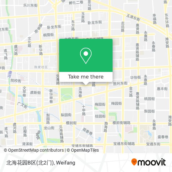北海花园B区(北2门) map