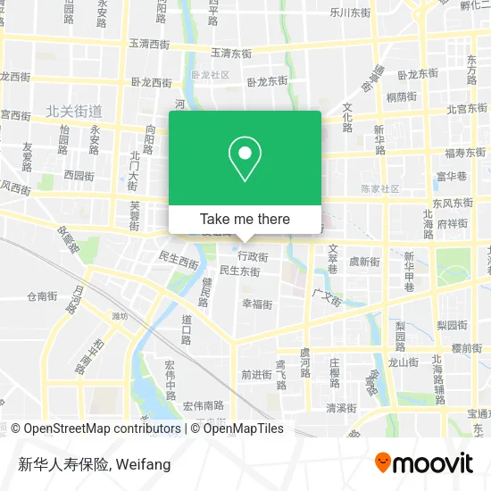 新华人寿保险 map