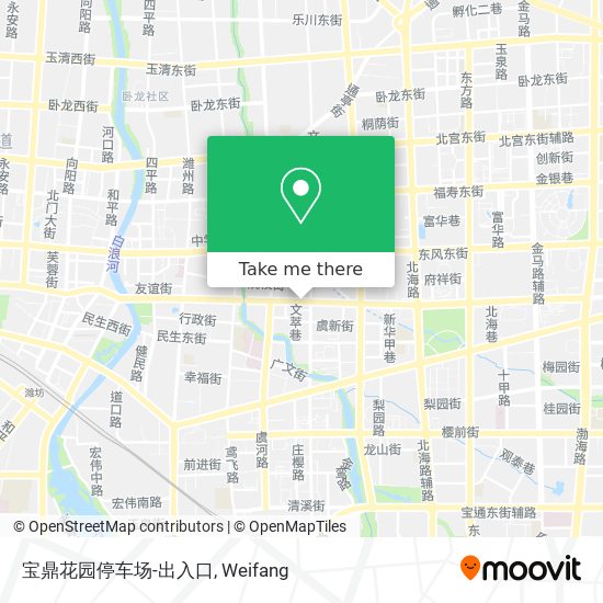 宝鼎花园停车场-出入口 map