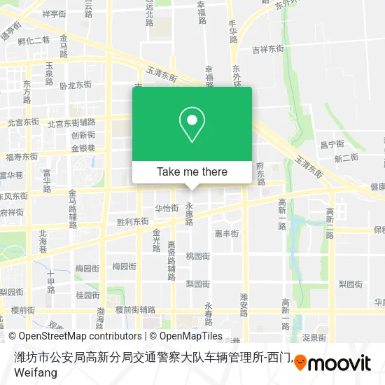 潍坊市公安局高新分局交通警察大队车辆管理所-西门 map