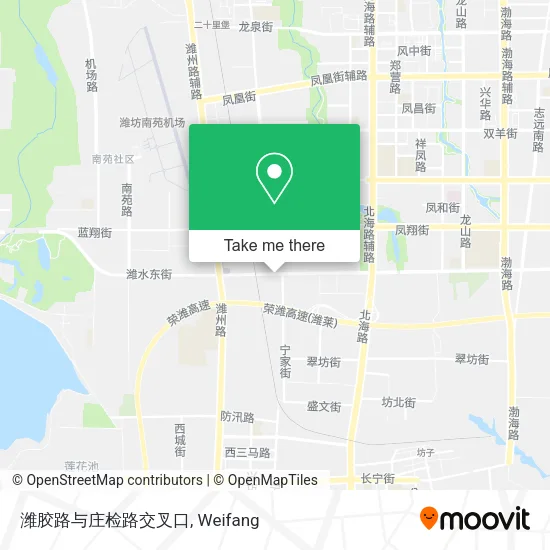 潍胶路与庄检路交叉口 map
