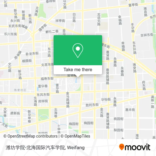 潍坊学院-北海国际汽车学院 map