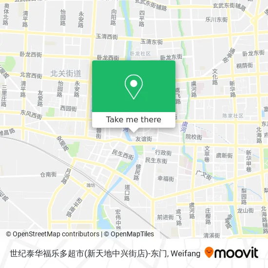 世纪泰华福乐多超市(新天地中兴街店)-东门 map