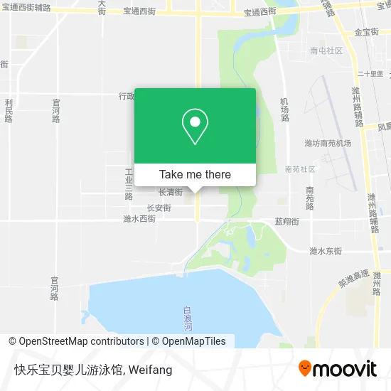 快乐宝贝婴儿游泳馆 map