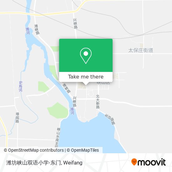 潍坊峡山双语小学-东门 map