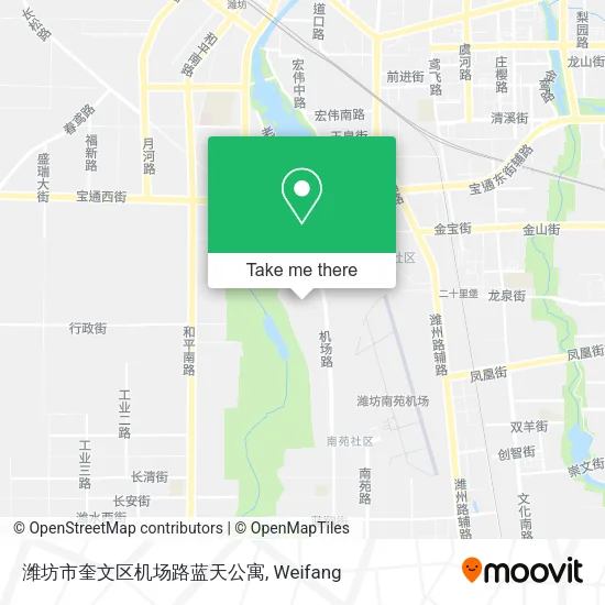 潍坊市奎文区机场路蓝天公寓 map