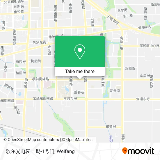 歌尔光电园一期-1号门 map