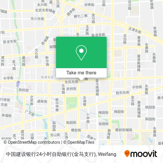 中国建设银行24小时自助银行(金马支行) map