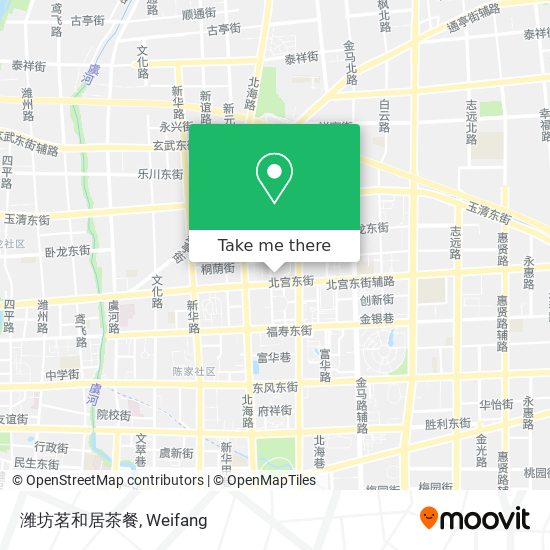 潍坊茗和居茶餐 map