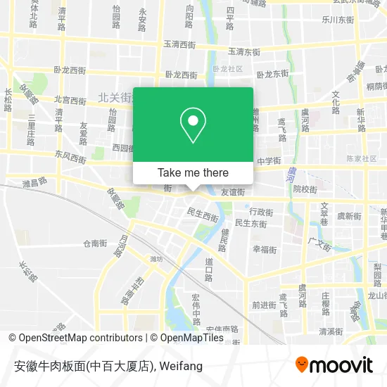 安徽牛肉板面(中百大厦店) map