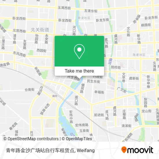 青年路金沙广场站自行车租赁点 map