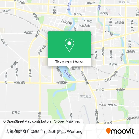 鸢都湖健身广场站自行车租赁点 map