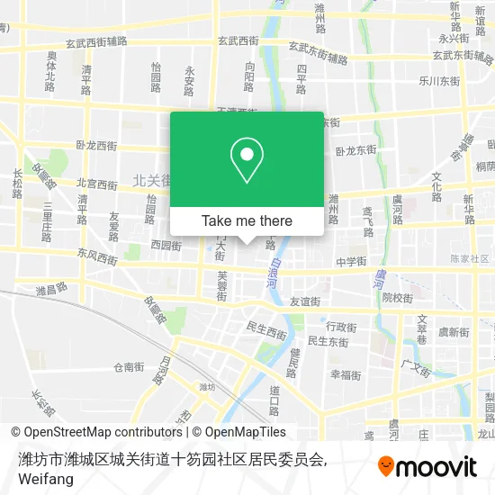潍坊市潍城区城关街道十笏园社区居民委员会 map
