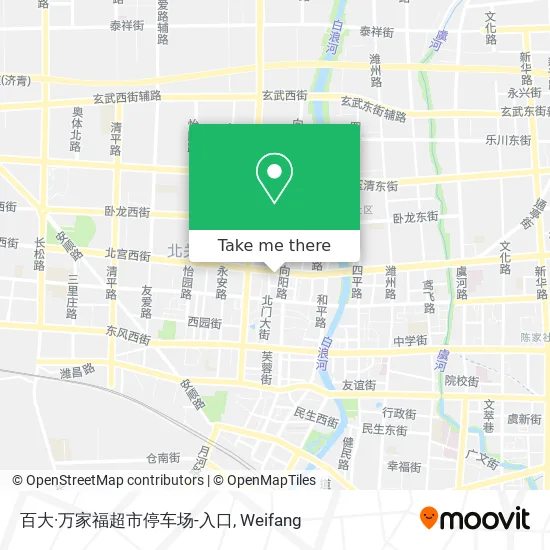 百大·万家福超市停车场-入口 map