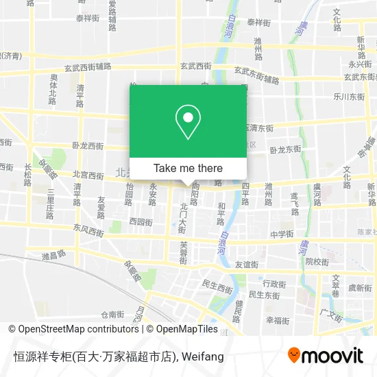 恒源祥专柜(百大·万家福超市店) map