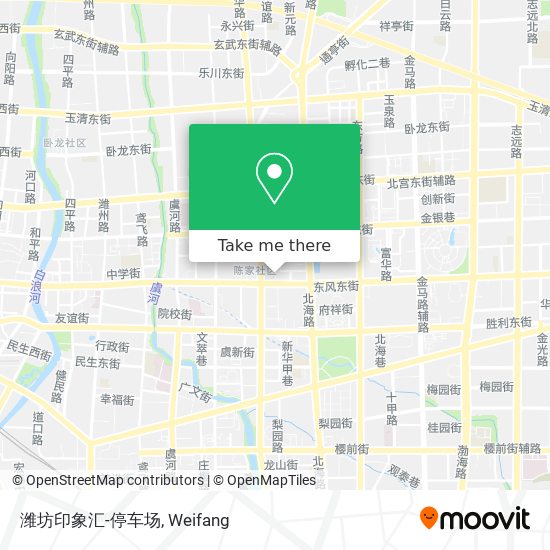 潍坊印象汇-停车场 map