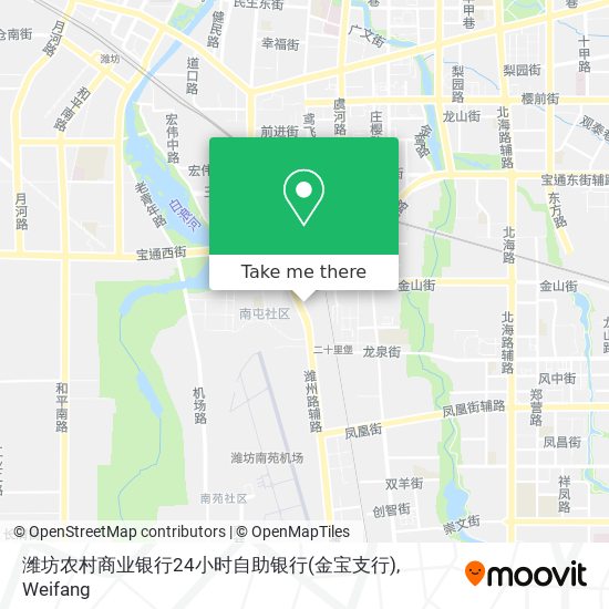 潍坊农村商业银行24小时自助银行(金宝支行) map