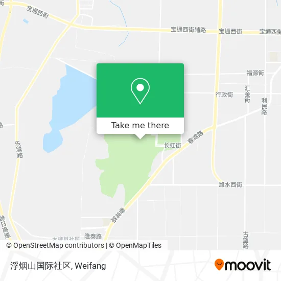 浮烟山国际社区 map