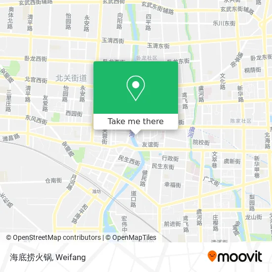 海底捞火锅 map
