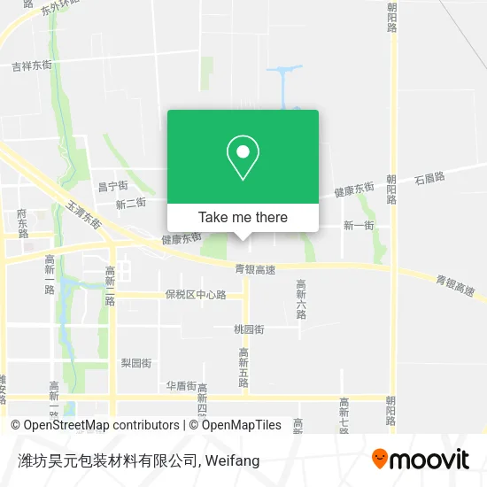 潍坊昊元包装材料有限公司 map
