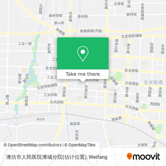 潍坊市人民医院潍城分院(估计位置) map