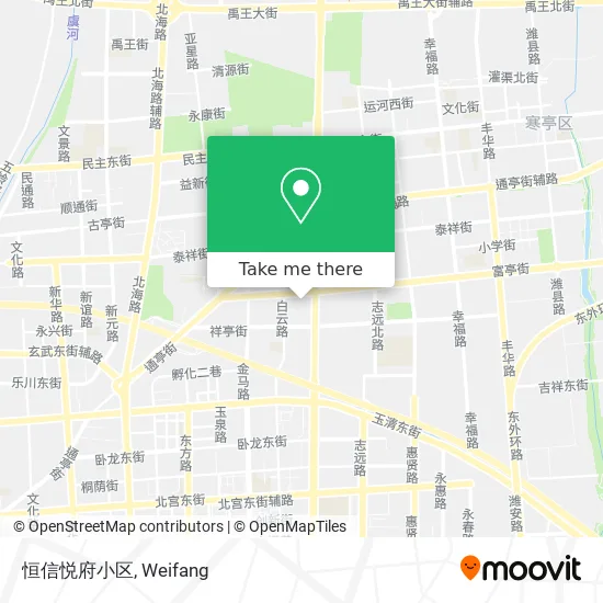 恒信悦府小区 map